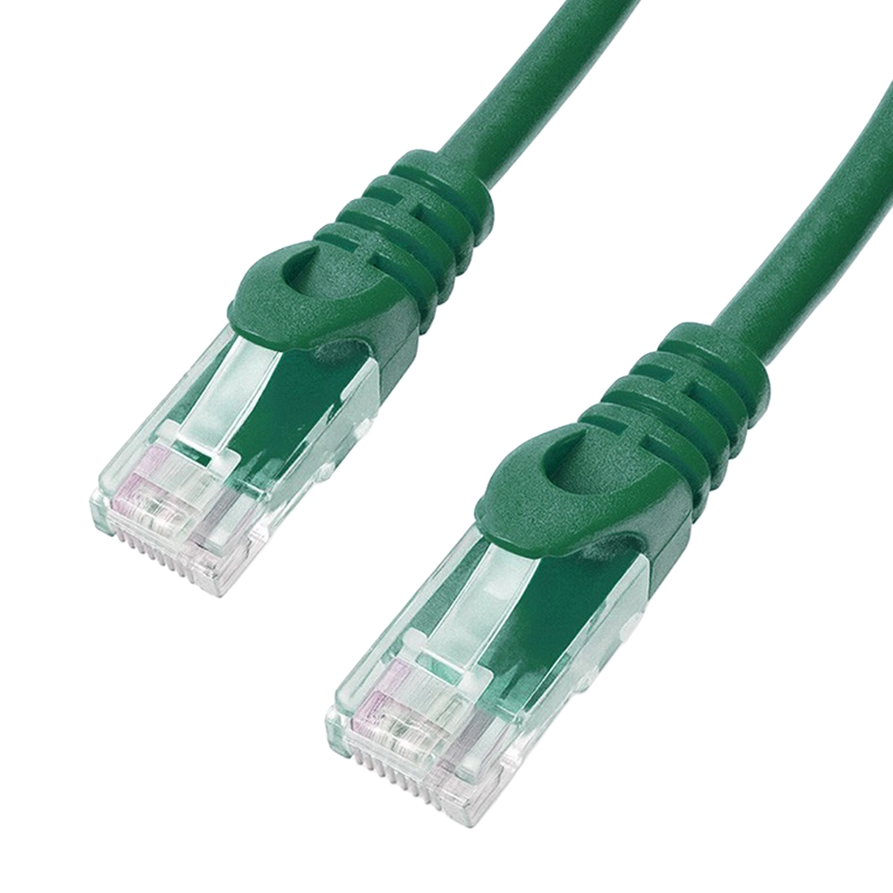 Assynia Cat6 U/UTP Slimline Patch Lead, LSZH, 0.3m, Green